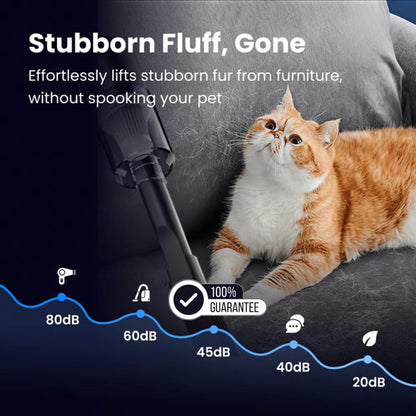 Portable Car Vacuum Cleaner With High Power Suction and LED Light